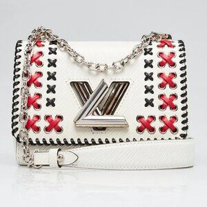 Louis Vuitton White Epi Leather Braided Twist PM Bag